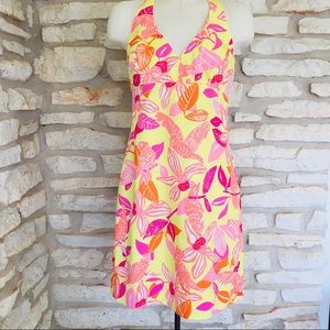 Lilly Pulitzer Pacific Wing Print Halter Dress 10